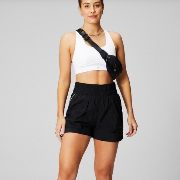 Fabletics Ultra High-Waisted Piped Nylon Short - Picture 1 of 7